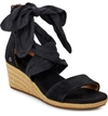 UGG UGG TRINA RIBBON TIE WEDGE SANDAL,1099693