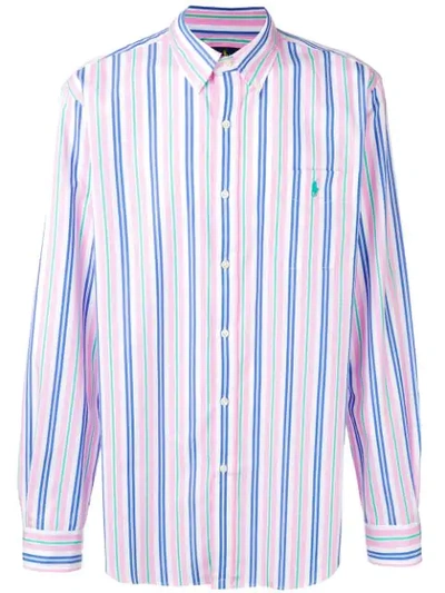 Polo Ralph Lauren Striped Shirt In Pink