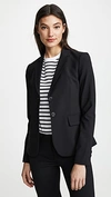 Theory Carissa Wool-blend Blazer In Black