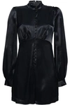 ZIMMERMANN ZIMMERMANN WOMAN BUTTON-DETAILED SATIN-CREPE PLAYSUIT BLACK,3074457345620112751