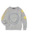PEACE LOVE WORLD Girl's Comfy Graphic Sweatshirt