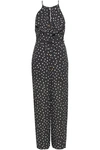 ZIMMERMANN ZIMMERMANN WOMAN RUFFLED PRINTED CREPE JUMPSUIT CHARCOAL,3074457345620119279