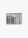 VERSACE VERSACE NEWSPAPER PRINT CARDHOLDER,DPN2467DVSNE13579701