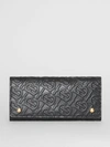 BURBERRY Monogram Leather Continental Wallet