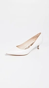 SAM EDELMAN DORI PUMPS WHITE