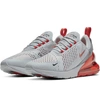 Nike Air Max 270 Sneaker In Wolf Grey/ Red/ Ember Glow