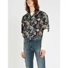 Represent Graphic-print Crepe Shirt In Black Floral