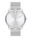 Movado Bold Men's 3600260 Thin Stainless Steel Mesh Bracelet Watch 44mm In Silver