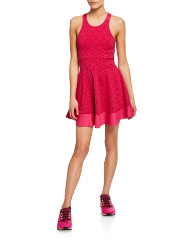 Kate Spade Spade Jacquard Tennis Dress In Pink