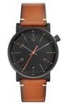 FOSSIL BARSTOW LEATHER STRAP WATCH, 42MM,FS5507