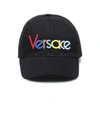 VERSACE EMBROIDERED COTTON BASEBALL CAP,P00362890