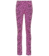 Gucci Leopard Print High-waisted Skinny Jeans In Pink