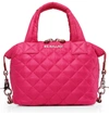 Mz Wallace Micro Sutton Satchel In Dragon Fruit