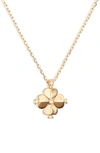 KATE SPADE SPADE FLOWER PENDANT NECKLACE,WBRUH274