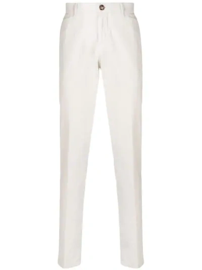 Brunello Cucinelli 直筒长裤 - 白色 In White
