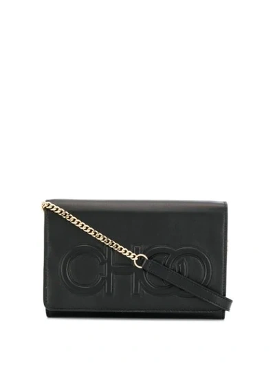 Jimmy Choo Sonia Black Nappa Leather Day Bag With Chain Strap