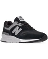 New Balance Men's 997 Casual Sneakers From Finish Line In Black/silver