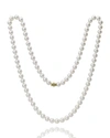 ASSAEL 32" AKOYA CULTURED 9.5MM PEARL NECKLACE WITH YELLOW GOLD CLASP,PROD218750107