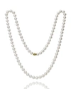 ASSAEL 32" AKOYA CULTURED 8.5MM PEARL NECKLACE WITH YELLOW GOLD CLASP,PROD218750122