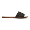 BOTTEGA VENETA BOTTEGA VENETA BLACK INTRECCIATO SANDALS