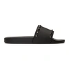 Valentino Garavani Black Rockstud Slides