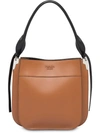 Prada Medium Margit City Leather Bag In Brown