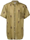 Comme Des Garçons Shirt Mask Print Shirt In Green