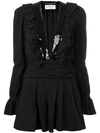 SAINT LAURENT SEQUIN DETAIL PLAYSUIT