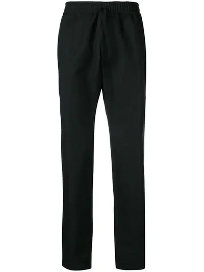 Versace Straight-leg Trousers In Black
