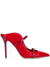 Malone Souliers Thin Strap Mules In Red