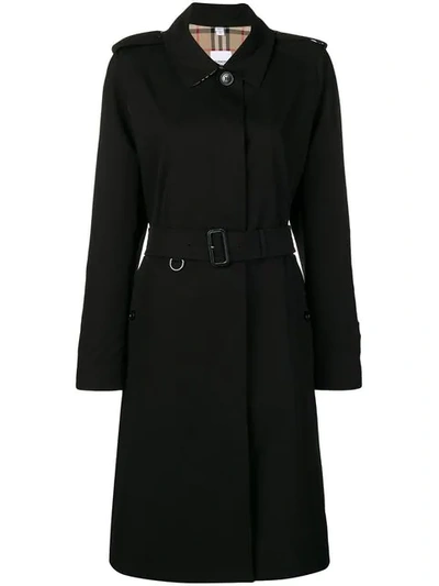 Burberry Single-breasted Trench Coat - 黑色 In Black