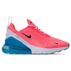 NIKE NIKE WOMEN'S AIR MAX 270 CASUAL SHOES IN ORANGE SIZE 6.5,2434627