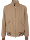 BURBERRY ICON STRIPE DETAIL BOMBER KACKET