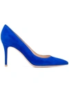 GIANVITO ROSSI GIANVITO ROSSI 105 POINTED PUMPS - BLUE