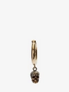 ALEXANDER MCQUEEN SKULL HOOP EARRING