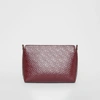 BURBERRY Medium Monogram Leather Clutch