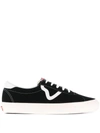 Vans Leather 73dx Low-top Sneakers With Contrasting Details In Black
