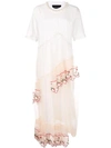 SIMONE ROCHA TULLE OVERLAY T-SHIRT DRESS