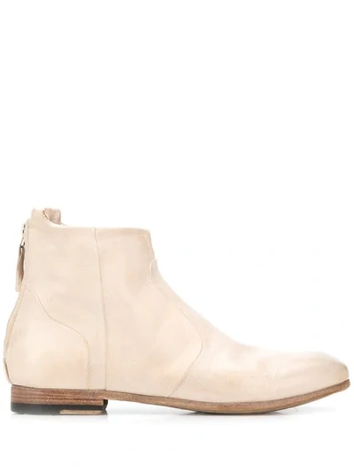 Silvano Sassetti Low Heel Ankle Boots - 大地色 In Neutrals