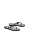 Tory Burch Printed Thin Flip-flop In Tory Navy/ Navy Soleil