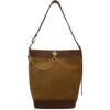 JW ANDERSON JW ANDERSON BROWN SUEDE KEY TOTE