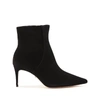 Schutz Mikki Mid Pointed Toe Bootie In Black