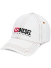 DIESEL EMBROIDERED DENIM BASEBALL CAP