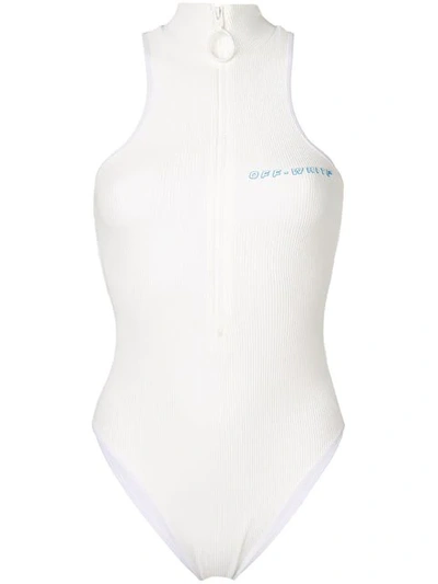 Off-white Logo Bodysuit In White