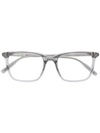 Montblanc Square Frame Glasses In Grey