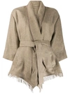 BRUNELLO CUCINELLI FITTED BELTED COAT
