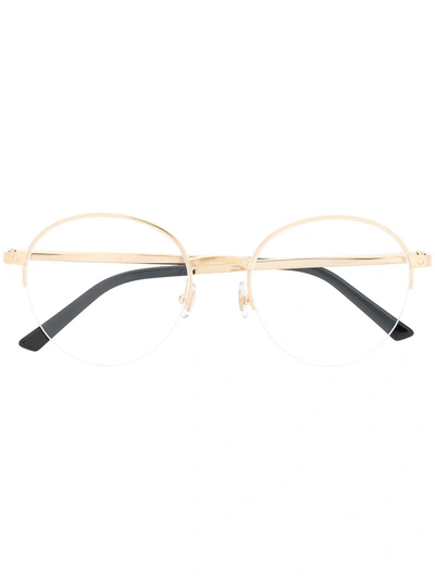 Cartier Santos De  Glasses In 金色