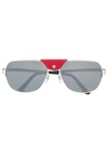 CARTIER CARTIER AVIATOR SHAPED SUNGLASSES - 金属色