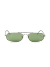 BALENCIAGA 61MM Narrow Wire Oval Sunglasses