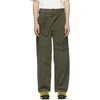 JW ANDERSON JW ANDERSON KHAKI FOLD FRONT UTILITY TROUSERS